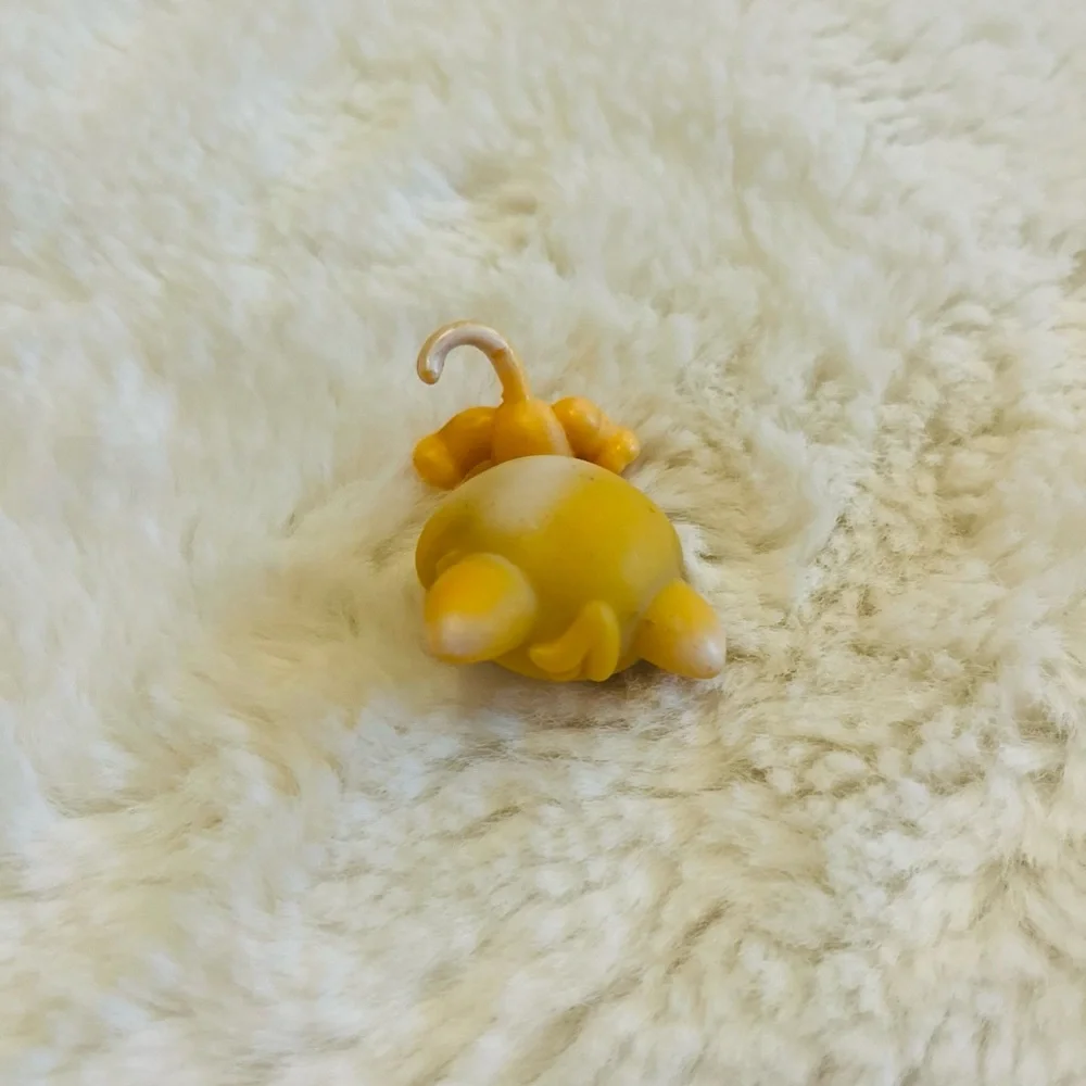 Authentic LPS Littlest Pet Shop Orange Kitten Cat Purple Eyes - Picture 4 of 4